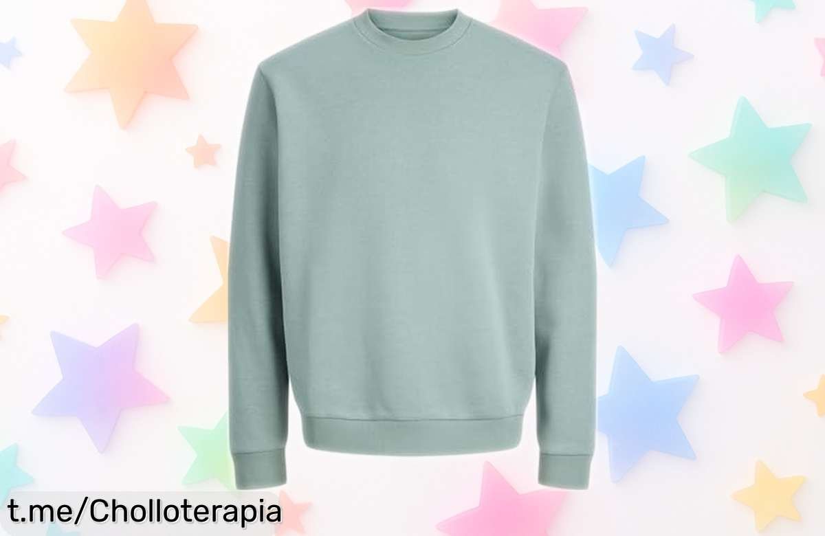 Sudadera Jack & Jones azul mineral con un súper chollo que nunca pasa de moda, ¡aprovéchala ya y siéntete seguro y con estilo en cada ocasión!