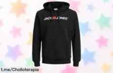 Sudadera Jack & Jones para hombre con capucha ajustable, rebaja increíble que vuela rápido. No dejes pasar este ofertón y abrígate con estilo antes de que se acabe.