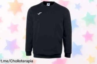 Sudadera Joma Cairo para hombre, negra y resistente; ahora con caída de precio nunca vista, prepara tu entrenamiento y chulea estilo deportivo ¡No te quedes sin la tuya!