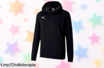 Sudadera Puma para hombre con capucha ajustable a precio rebajado ¡Este super chollo hará que tu estilo brille cada día! No dejes pasar la oportunidad y cómprala ya.