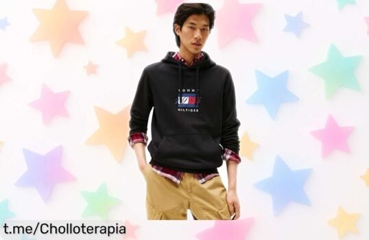 Sudadera Tommy Hilfiger para hombre, diseño clásico y calidad premium en precio rebajado: ¡date prisa que vuelan y asegúrate tu look estrella antes de que se agoten!