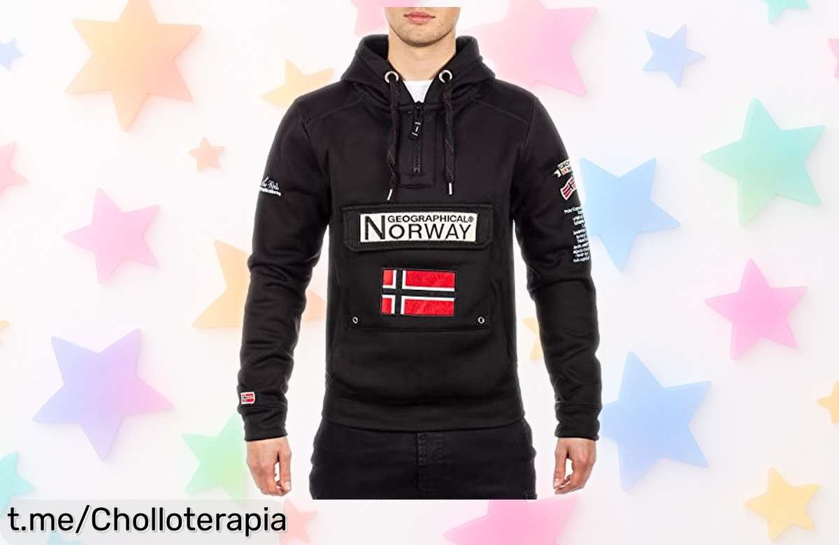 Sudadera con capucha Geographical Norway, diseño único y precio rebajado que no volverás a ver. ¡No dejes pasar este ofertón y luce increíble hoy mismo!