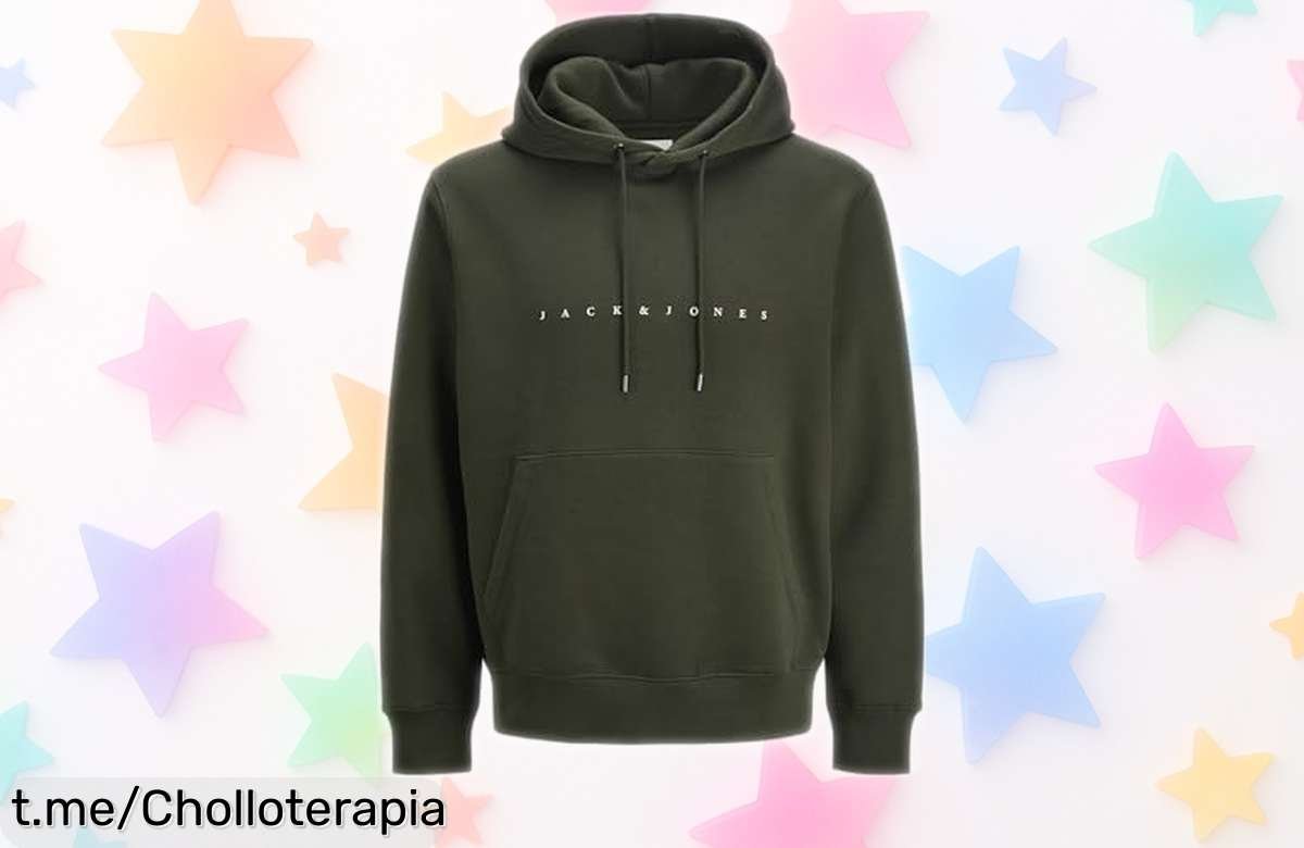 Sudadera con capucha Jack & Jones Jjestar, rebajada y súper resistente para que luzcas un estilo moderno en tu día a día. No te quedes sin la tuya ¡Apresúrate antes de que se agoten!