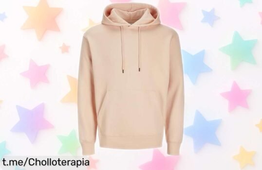 Sudadera con capucha Jack & Jones en peach parfait, ¡super chollo a precio rebajado! Renueva tu look y muéstrale al mundo tu estilo único antes de que se acabe.