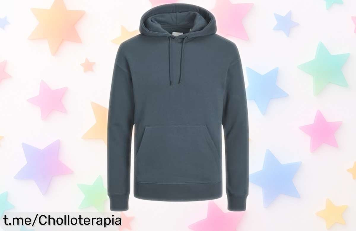 Sudadera con capucha Jack & Jones resistente al agua a un precio rebajado que vuela rápido: ¡aprofítala y luce el look casual que enamorará!