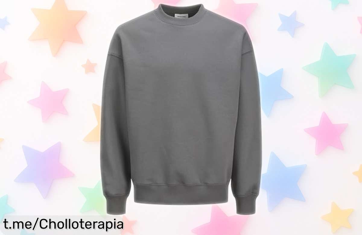 Sudadera moderna Jack & Jones con estilo y precio rebajado: ¡un super chollo que te hará brillar! No pierdas la oportunidad, pídela ya y renueva tu look.
