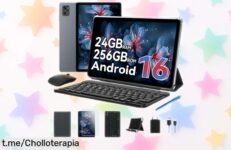 Tablet T20 Android con teclado y batería de larga duración, una oferta única que iluminará tus momentos favoritos. ¡Aprovecha este chollo antes de que desaparezca!