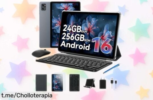 Tablet T20 Android con teclado y batería de larga duración, una oferta única que iluminará tus momentos favoritos. ¡Aprovecha este chollo antes de que desaparezca!