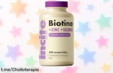 Tabletas de biotina con zinc y selenio Incite Nutrition a precio rebajado: ¡potencia tu belleza y energía ahora mismo en este súper chollo que no puedes dejar escapar!