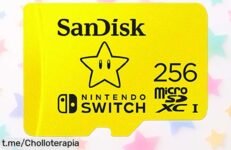 Tarjeta microSD SanDisk de 256GB para Nintendo Switch a precio rebajado, guarda tus juegos favoritos y juega sin esperas. ¡No pierdas esta oportunidad única!
