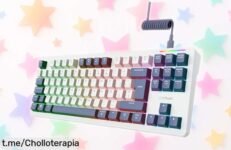 Teclado mecánico gaming GXTrust con iluminación RGB, tu super chollo para personalizar el juego como nunca ¡Aprovecha este precio rebajado y mejora tu setup ya!