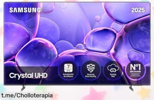 Tele 85” Samsung Crystal UHD 4K con colores vibrantes y sonido envolvente en ofertón que vuela, ¡aprovéchalo ya para llenar tus momentos de emoción!