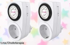 Temporizador analógico Garza doble pack con protección infantil, super ofertón a precio rebajado: ¡ordena tus enchufes antes de que se agote esta oportunidad única!