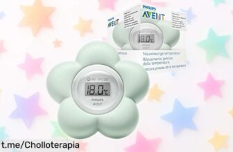 Termómetro digital Philips Avent para monitorizar la temperatura del agua de forma fácil y moderna, ahora a precio rebajado, ¡hazte con él antes que se acabe!