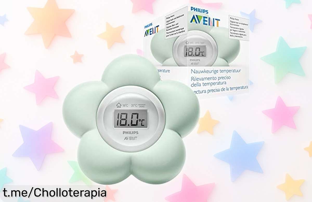 Termómetro digital Philips Avent para monitorizar la temperatura del agua de forma fácil y moderna, ahora a precio rebajado, ¡hazte con él antes que se acabe!
