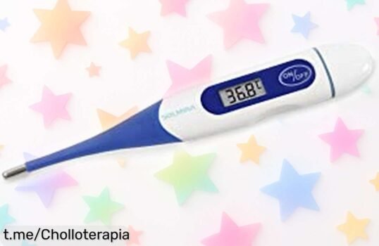 Termómetro digital azul marino Solmira, precisión total y a prueba de agua: oferta limitada para cuidar a toda la familia al mejor precio. ¡No dejes pasar este super chollo!