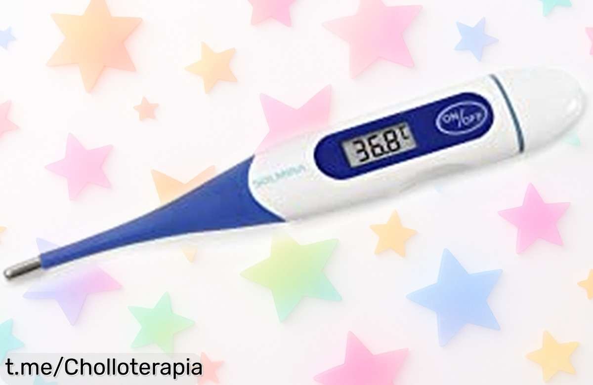 Termómetro digital azul marino Solmira, precisión total y a prueba de agua: oferta limitada para cuidar a toda la familia al mejor precio. ¡No dejes pasar este super chollo!