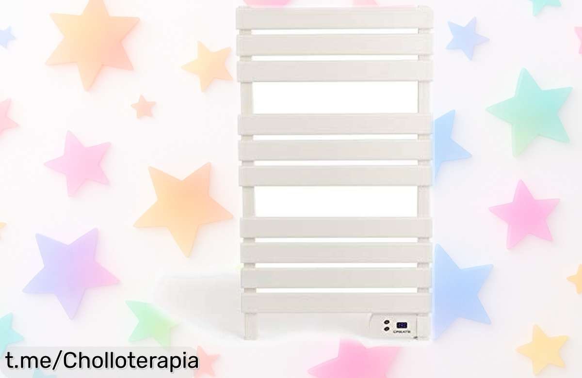 Toallero eléctrico con pantalla LCD y temporizador, el super chollo que te da calor en un instante: ¡no dejes tus toallas frías una vez más y disfruta del confort hoy mismo!