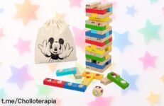 Torre de bloques WOOMAX Disney con Mickey: 52 piezas para construir y jugar, ¡descuento brutal que no se repetirá! No dejes pasar esta oportunidad única para aprender divirtiéndote.