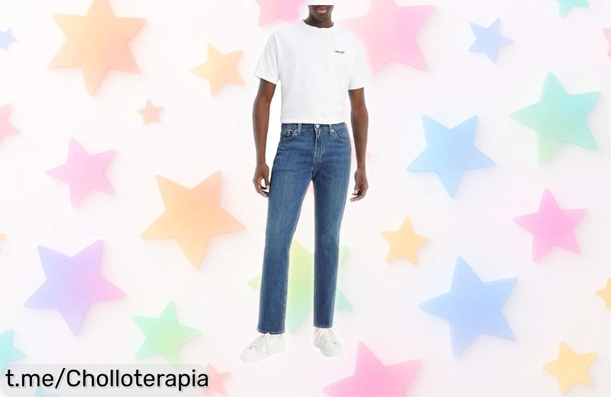 Vaqueros Levi’s 511 slim súper ligeros con cinco bolsillos a un precio de locura que no puedes dejar escapar, ¡cae en la libertad cómoda de moverte y compra ya!