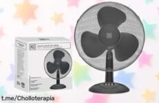 Ventilador de pie Emma ultra silencioso: potencia y frescura a un precio loco. Además, su diseño ligero lo hace perfecto para cualquier rincón. Aprovecha este super chollo ya antes de que se agote y relájate sin ruidos.