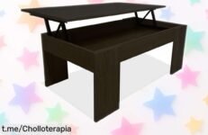 Versátil mesa de centro elevable Nyana Home con almacenamiento secreto a un precio rebajado, ¡no te pierdas este ofertón para transformar tu salón hoy!