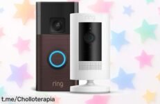 Videotimbre con cámara exterior Ring, instalación en solo 5 minutos y visión nocturna a color; atrapa este super chollo y protege tu hogar sin complicaciones. ¡No dejes pasar esta oferta!