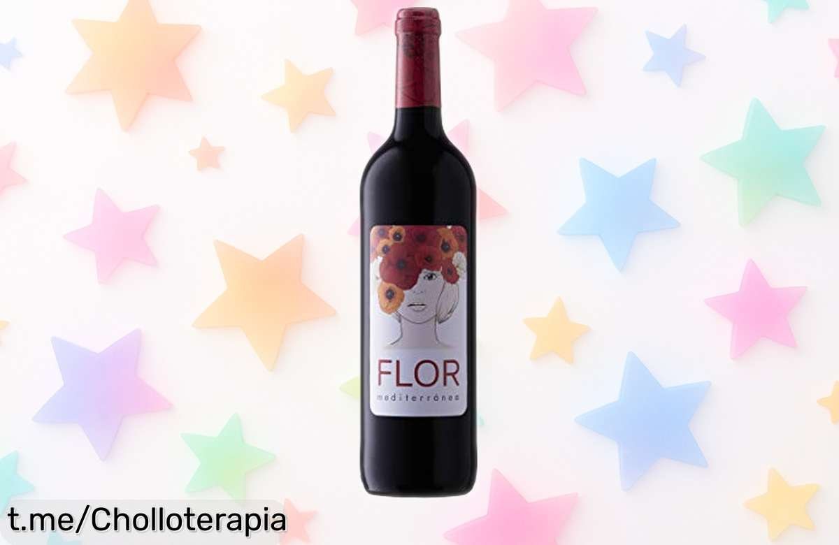 Vino tinto fresco y floral para disfrutar del Mediterráneo, ahora a un precio rebajado que no volverás a ver; ¡no dejes pasar este ofertón irresistible!