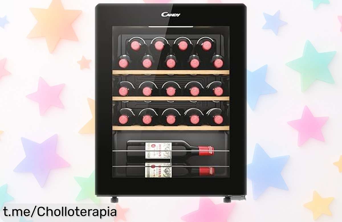 Vinoteca Candy DiVino para 23 botellas con control digital y puerta antiUV, ¡ofertón que no podrás dejar escapar! Cuida tus vinos como merecen y brinda momentos únicos.