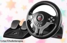 Volante de carreras Subsonic con pedales y paletas para PS4, Xbox One, Switch y PC a precio rebajado ¡Siente la adrenalina de ser un campeón en cada curva!