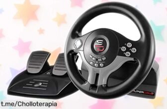 Volante de carreras Subsonic con pedales y paletas para PS4, Xbox One, Switch y PC a precio rebajado ¡Siente la adrenalina de ser un campeón en cada curva!