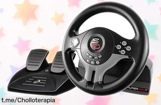 Volante de carreras Subsonic con pedales y paletas para PS4, Xbox One, Switch y PC a precio rebajado ¡Siente la adrenalina de ser un campeón en cada curva!