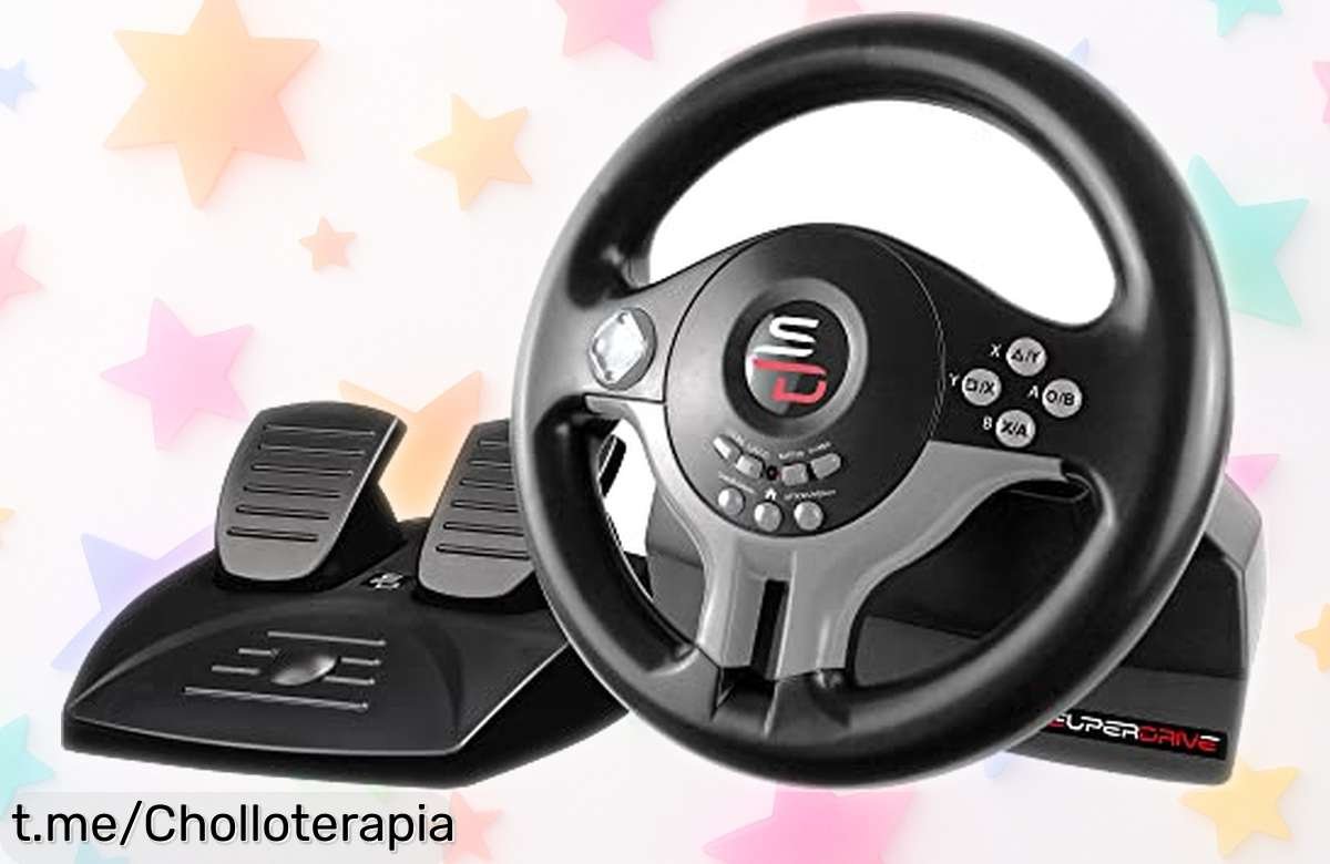 Volante de carreras Subsonic con pedales y paletas para PS4, Xbox One, Switch y PC a precio rebajado ¡Siente la adrenalina de ser un campeón en cada curva!