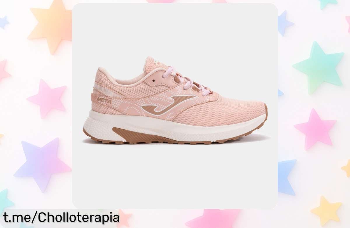 Zapatilla running Joma Meta en rosa, ¡caída de precio alucinante! Corre con energía y estilo, ¡date prisa antes que se agoten y siente la libertad de moverte!
