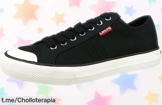Zapatillas Levi's negras para mujer, un super chollo que destaca por su precio rebajado ¡No te quedes sin las tuyas y saca a relucir tu estilo!