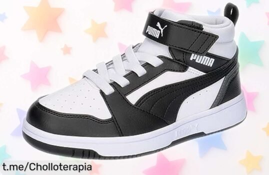 Zapatillas PUMA Rebound Mid para niños, un súper chollazo que hará brillar su look. ¡No te quedes sin ellas, corren como si fueran volando!