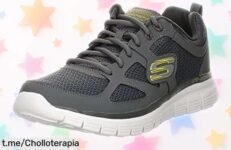 Zapatillas Skechers Burns para hombre en gris: super chollo a precio muy bajo, corre y hazlas tuyas antes de que vuelen, ¡tu estilo lo merece!