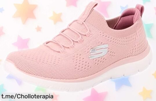 Zapatillas Skechers Summits en fucsia, rebajadas a un precio increíble que no puedes dejar pasar. ¡Dale vida a tus pasos y siente la energía de cada movimiento!