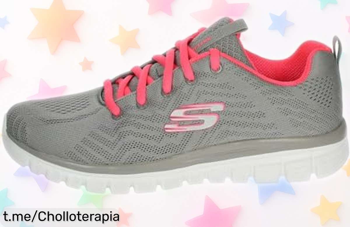 Zapatillas Skechers para mujer con suela ligera y plantilla que cuida tus pies a un precio rebajado, ¡no dejes pasar este super chollo y camina con libertad cada día!