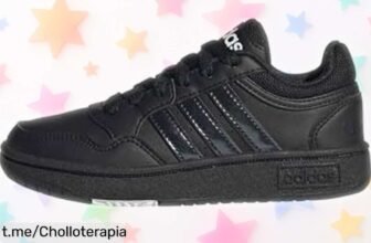 Zapatillas adidas hoops para niños, resistentes y clásicas a precio rebajado; no dejes escapar este ofertón que vuela ¡Siente la emoción de ganar terreno ya!