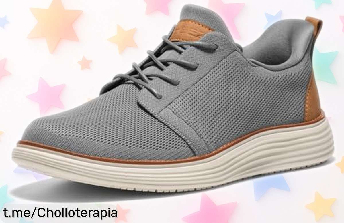 Zapatillas de vestir para hombre con cordones elásticos a precio loco que destacan tu estilo en cada ocasión, ¡últimas unidades disponibles y te quedarán perfectas!