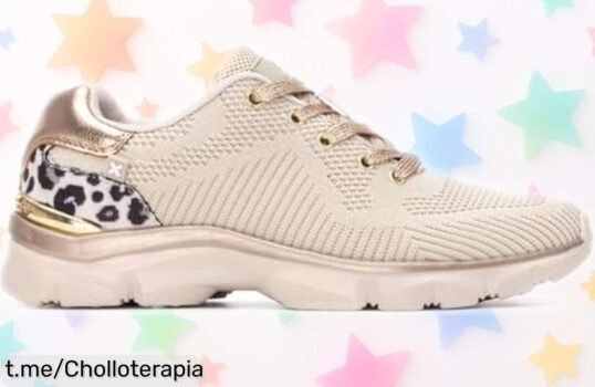 Zapatillas deportivas mujer XTI beige con estampado animal a precio rebajado, ¡hazte con las tuyas y dale un toque único a cada paso! No dejes pasar este super chollo.
