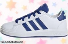 Zapatillas kids adidas Grand Court con suela antideslizante a precio loco, un super chollo para que los peques corran seguros ¡aprovecha antes de que se agoten!