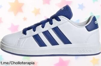 Zapatillas kids adidas Grand Court con suela antideslizante a precio loco, un super chollo para que los peques corran seguros ¡aprovecha antes de que se agoten!