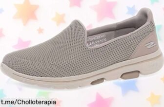 Zapatillas sin cordones Skechers Go Walk 5 a un precio muy bajo, corre por las tuyas y siente la ligereza en cada paso mientras luces con estilo. ¡No te quedes sin ellas!