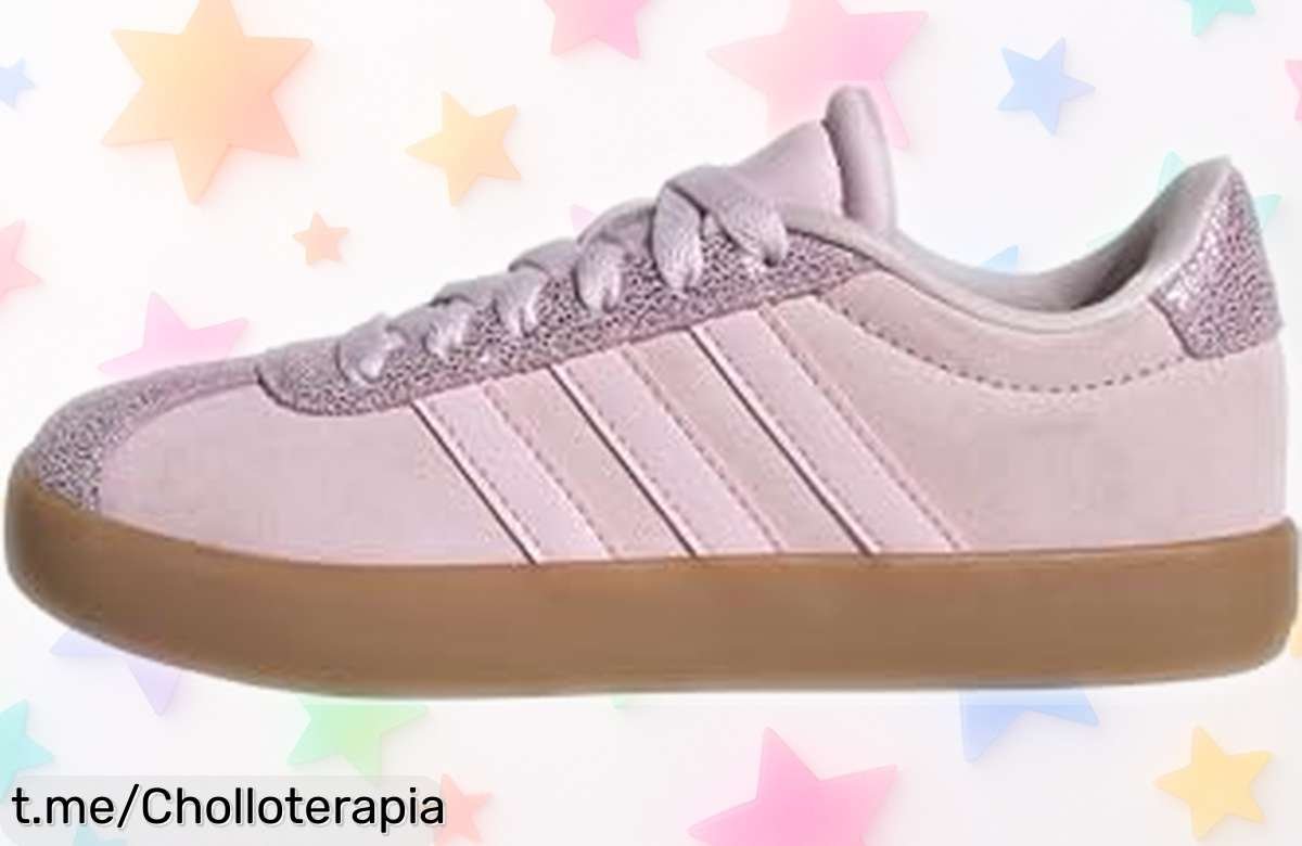 Zapatillas unisex Adidas en rosa claro, el super chollo que tus peques necesitan para jugar y brillar sin parar. ¡No dejes escapar esta oferta única que vuela!