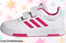 Zapatillas unisex adidas Tensaur en colores vibrantes, ¡super chollo rebajado! Asegura el estilo y diversión de tus peques, no te quedes sin ellas antes de que vuelen.