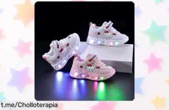 Zapatos deportivos con luz LED para niños, super chollo que vuela rápido y hará brillar la sonrisa de tus peques. ¡No te los pierdas!