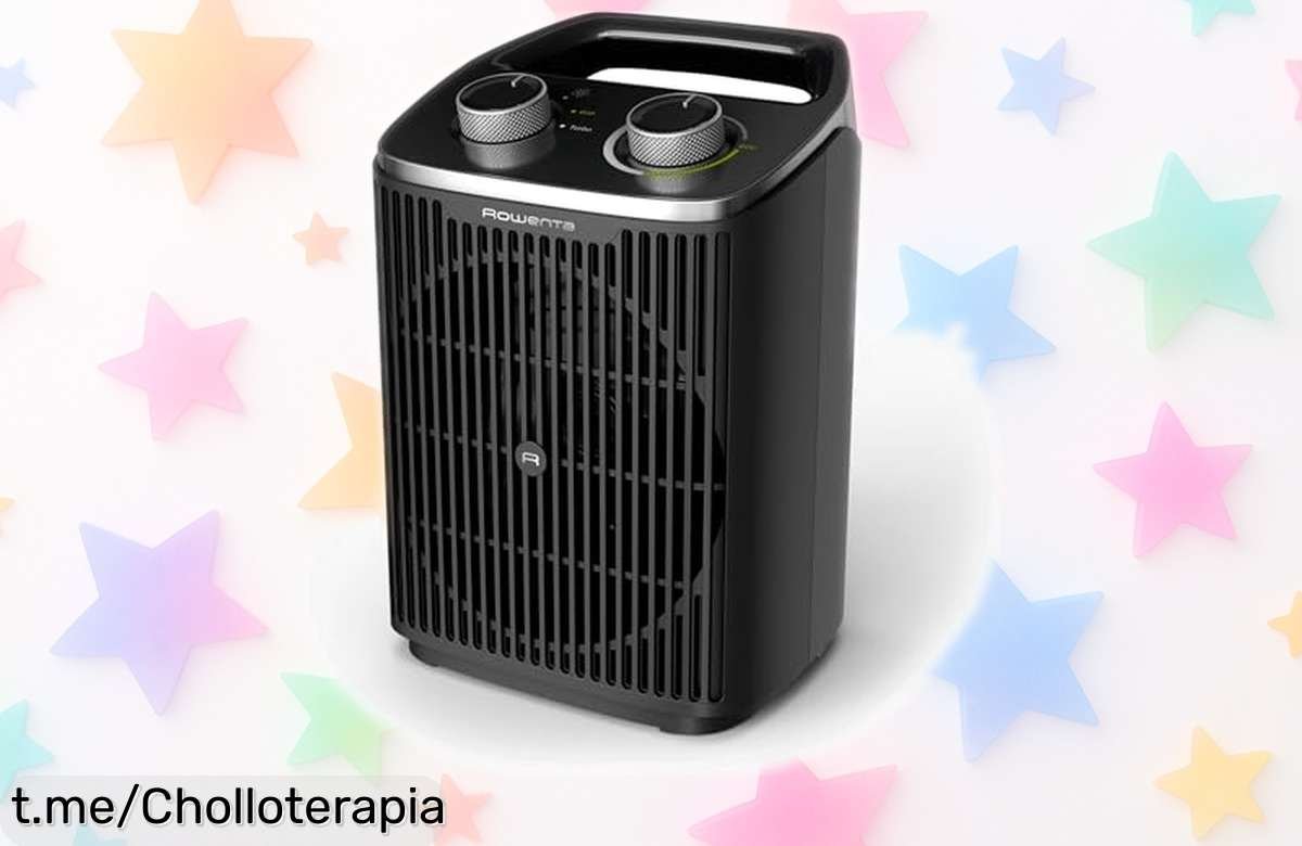 Calefactor Rowenta intenso y silencioso para 35 m², ahora a un precio loco; aprovecha este super chollo y siente el calor en casa ya mismo antes de que se agote.