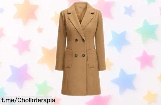 Abrigo de invierno Yuson Girl con elegante doble botonadura a precio loco: ¡obtén el tuyo y muestra tu estilo antes que se agoten!